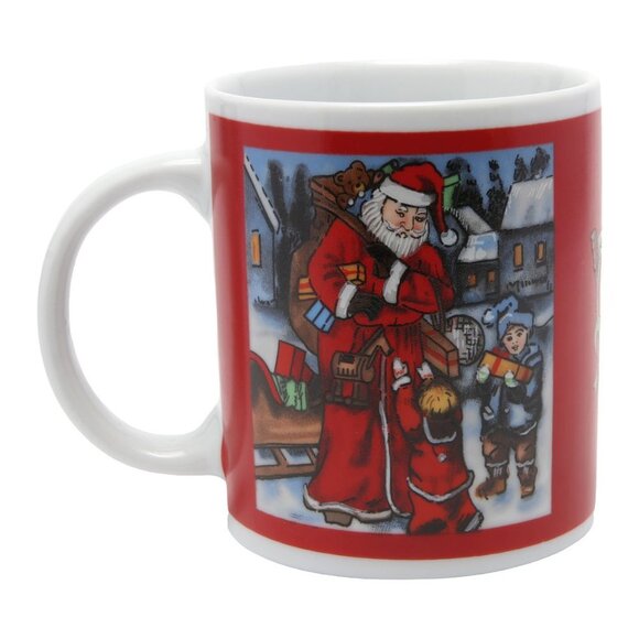 Christmas Mug St. Nick Santa Clause Old School Cermic Holiday Cup - Picture 1 of 5